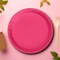 10 Count Hot Pink Small Disposable Paper Dessert Plates for Party 7.25 Inch